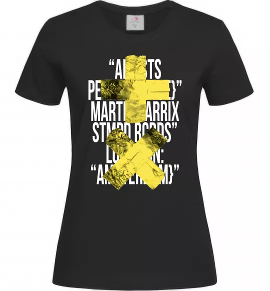 Женская футболка Martin Garrix Amsterdam Черный фото