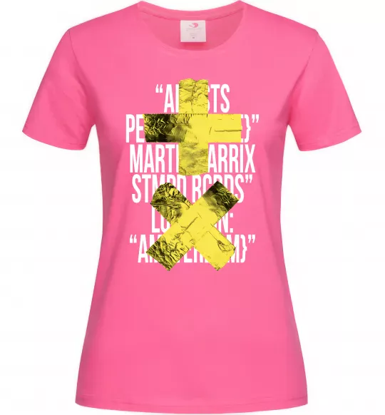 Женская футболка Martin Garrix Amsterdam Ярко-розовый фото