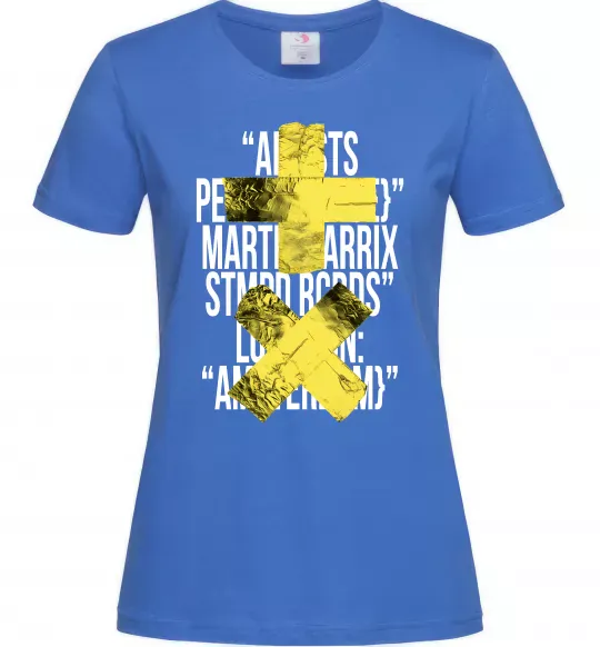 Женская футболка Martin Garrix Amsterdam Ярко-синий фото