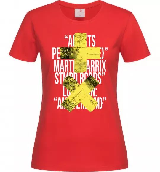 Женская футболка Martin Garrix Amsterdam Красный фото