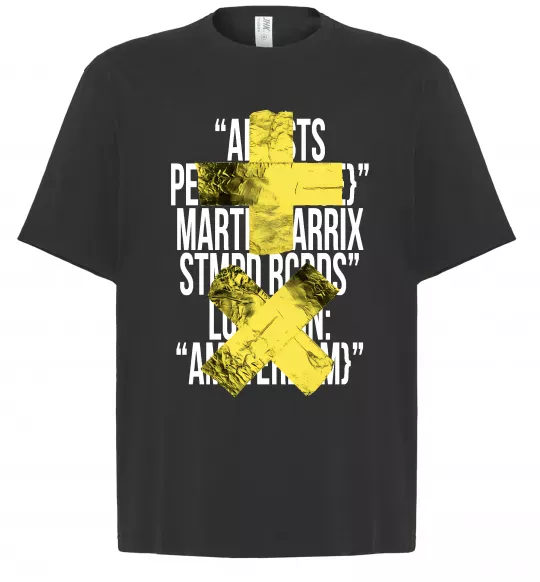 Футболка Оверсайз Martin Garrix Amsterdam Черный фото