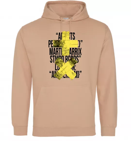 Мужская толстовка (худи) Martin Garrix Amsterdam Песочный фото