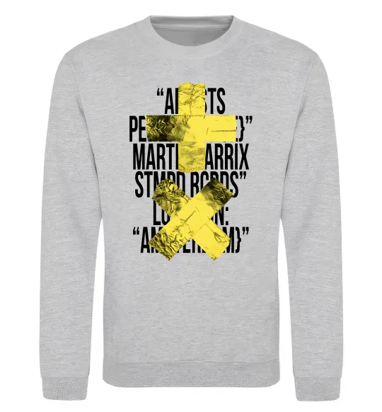 Світшот Martin Garrix Amsterdam Сірий меланж фото