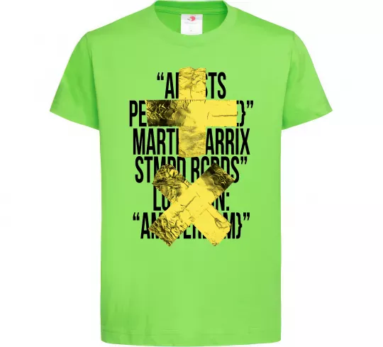 Детская футболка Martin Garrix Amsterdam Лаймовый фото
