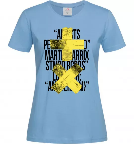 Женская футболка Martin Garrix Amsterdam Голубой фото