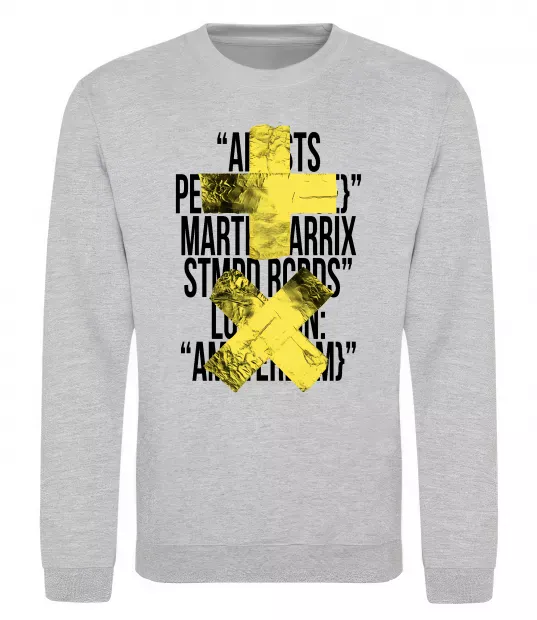 Світшот Martin Garrix Amsterdam Сірий меланж фото