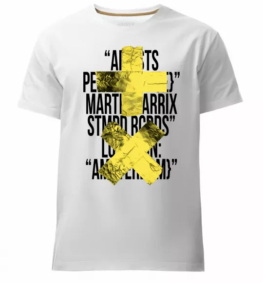 Мужская премиум футболка Martin Garrix Amsterdam Белый фото