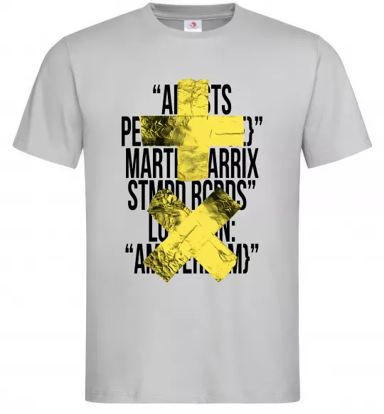 Мужская футболка Martin Garrix Amsterdam Серый фото