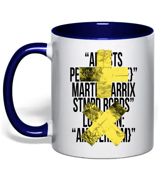 Чашка с цветной ручкой Martin Garrix Amsterdam Глубокий темно-синий фото