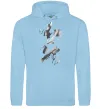 Жіноча толстовка (худі) Garrix Martin logo Блакитний фото