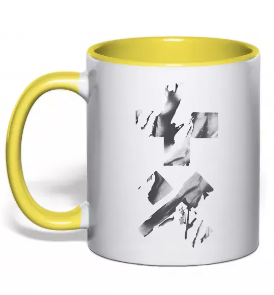 Чашка с цветной ручкой Garrix Martin logo Солнечно желтый фото