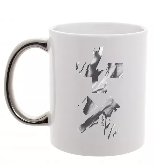 Чашка с цветной ручкой Garrix Martin logo Серебро фото