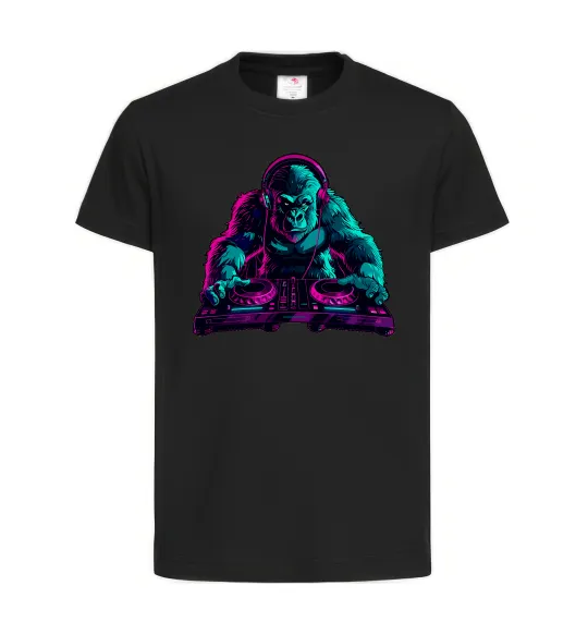 Детская футболка DJ Gorilla Черный фото