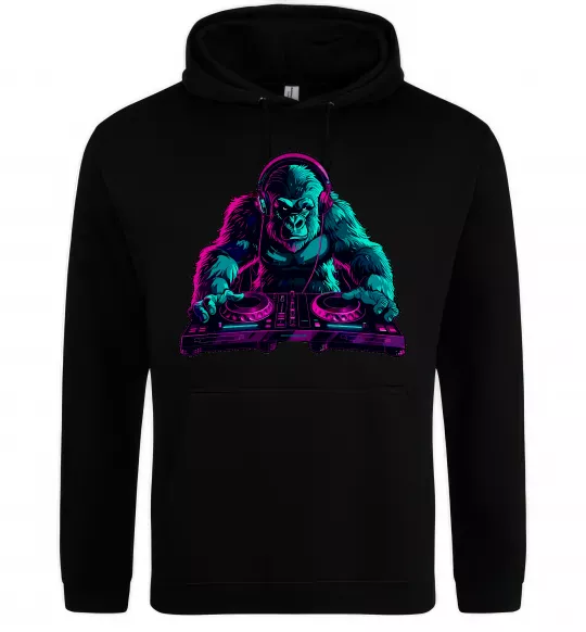 Женская толстовка (худи) DJ Gorilla Черный фото