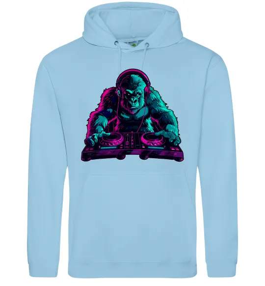 Жіноча толстовка (худі) DJ Gorilla Блакитний фото