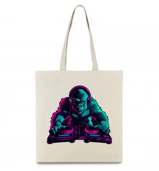 Эко-сумка DJ Gorilla Бежевый фото