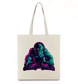 Эко-сумка DJ Gorilla Бежевый фото