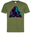 Мужская футболка DJ Gorilla Оливковый фото