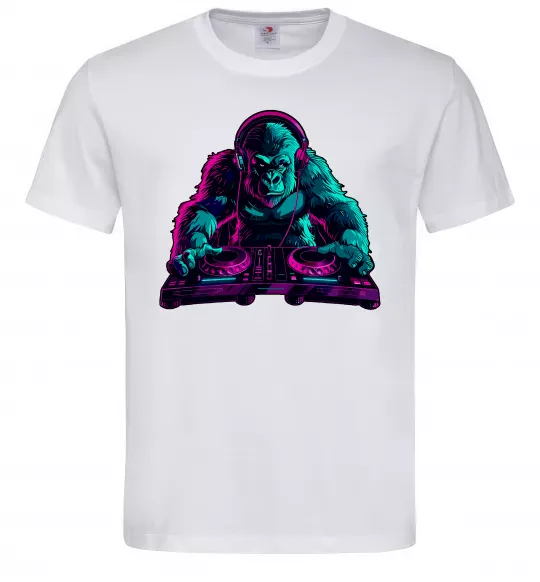 Мужская футболка DJ Gorilla Белый фото