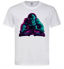 Мужская футболка DJ Gorilla Белый фото
