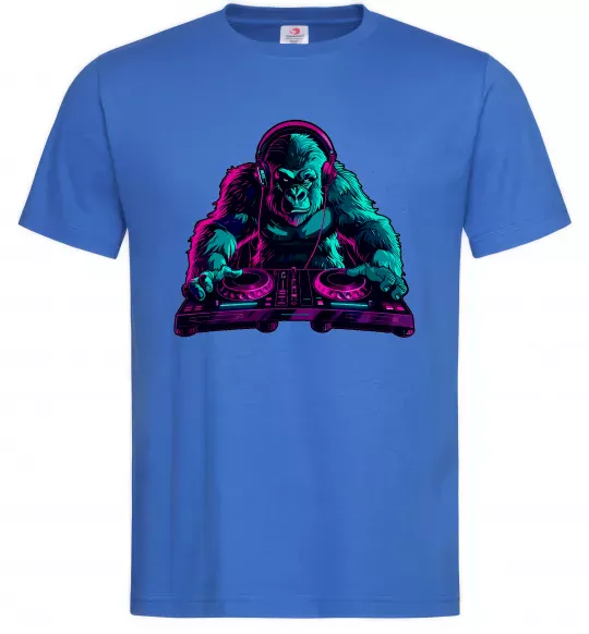 Мужская футболка DJ Gorilla Ярко-синий фото