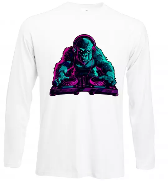Лонгслив DJ Gorilla Белый фото