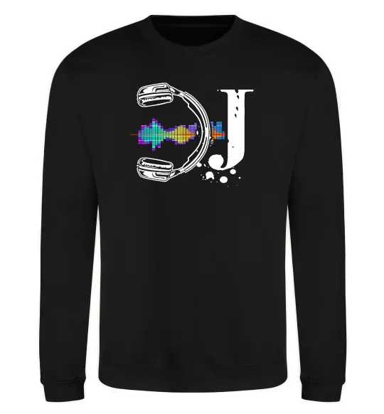 Свитшот DJ навушники Черный фото