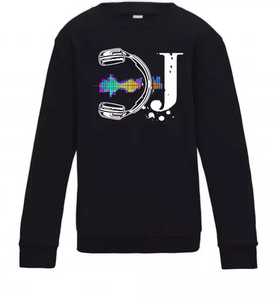 Детский Свитшот DJ навушники Черный фото