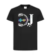 Детская футболка DJ навушники Черный фото