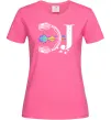 Женская футболка DJ навушники Ярко-розовый фото