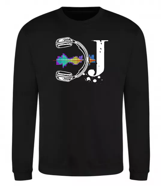 Свитшот DJ навушники Черный фото