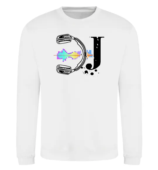 Свитшот DJ навушники Белый фото