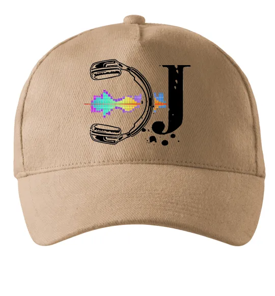 Кепка DJ навушники Песочный фото