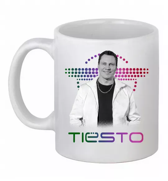 Чашка керамическая DJ Tiesto Белый фото