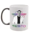 Чашка з кольоровою ручкою DJ Tiesto Срібло фото