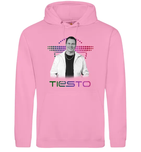 Мужская толстовка (худи) DJ Tiesto Розовый фото