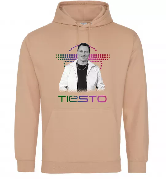 Женская толстовка (худи) DJ Tiesto Песочный фото