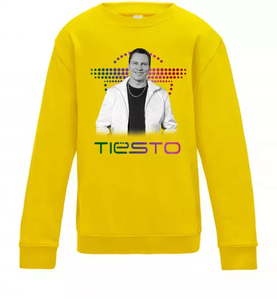 Детский Свитшот DJ Tiesto Солнечно желтый фото