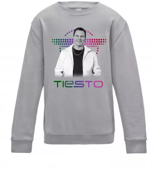 Детский Свитшот DJ Tiesto Серый меланж фото