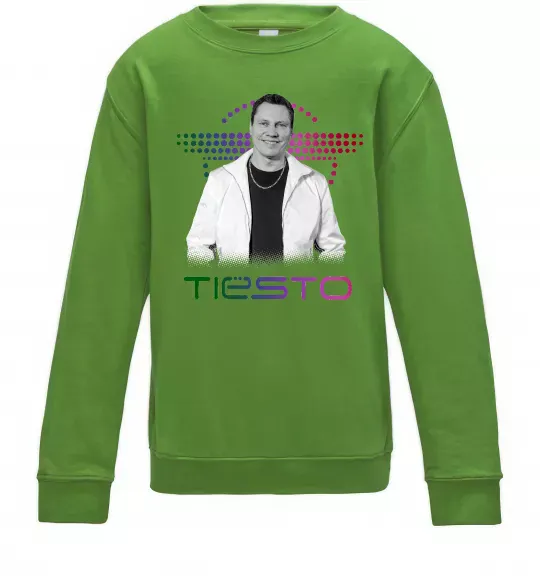 Детский Свитшот DJ Tiesto Лаймовый фото