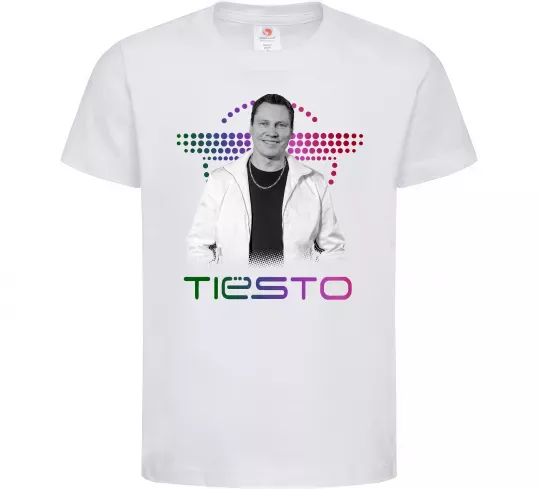 Детская футболка DJ Tiesto Белый фото