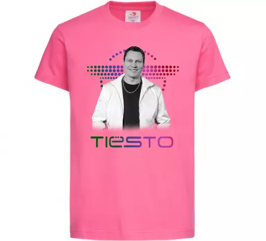 Детская футболка DJ Tiesto Ярко-розовый фото