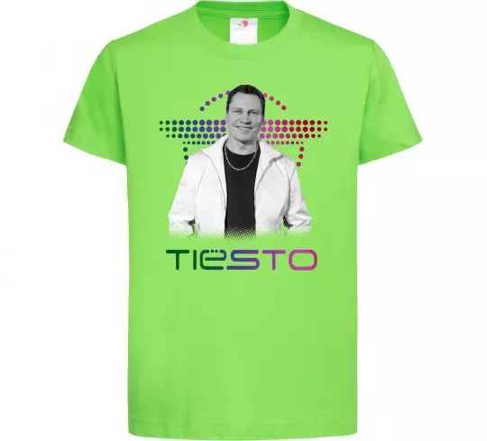 Детская футболка DJ Tiesto Лаймовый фото