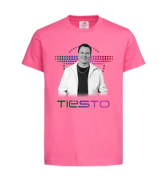 Дитяча футболка DJ Tiesto Яскраво-рожевий фото