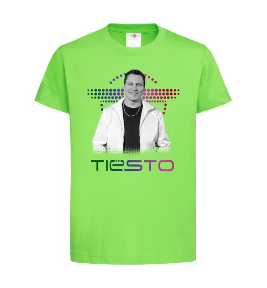 Дитяча футболка DJ Tiesto Лаймовий фото