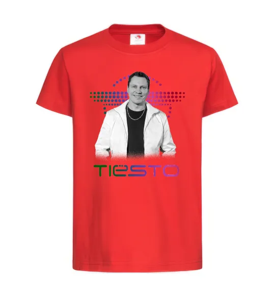 Дитяча футболка DJ Tiesto Червоний фото