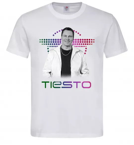 Мужская футболка DJ Tiesto Белый фото