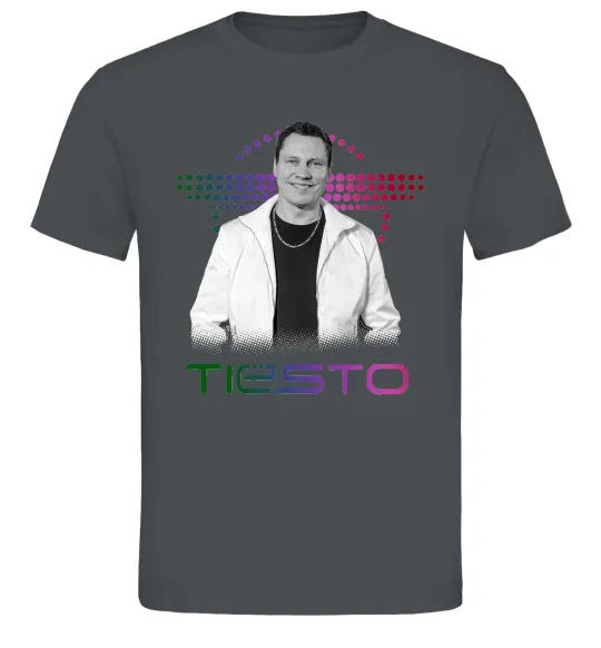 Мужская футболка DJ Tiesto Графит фото