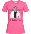Женская футболка DJ Tiesto Ярко-розовый фото