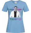 Женская футболка DJ Tiesto Голубой фото